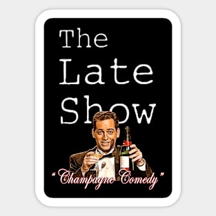 Retro Oz TV - The Late Show - CHAMPAGNE COMEDY Sticker